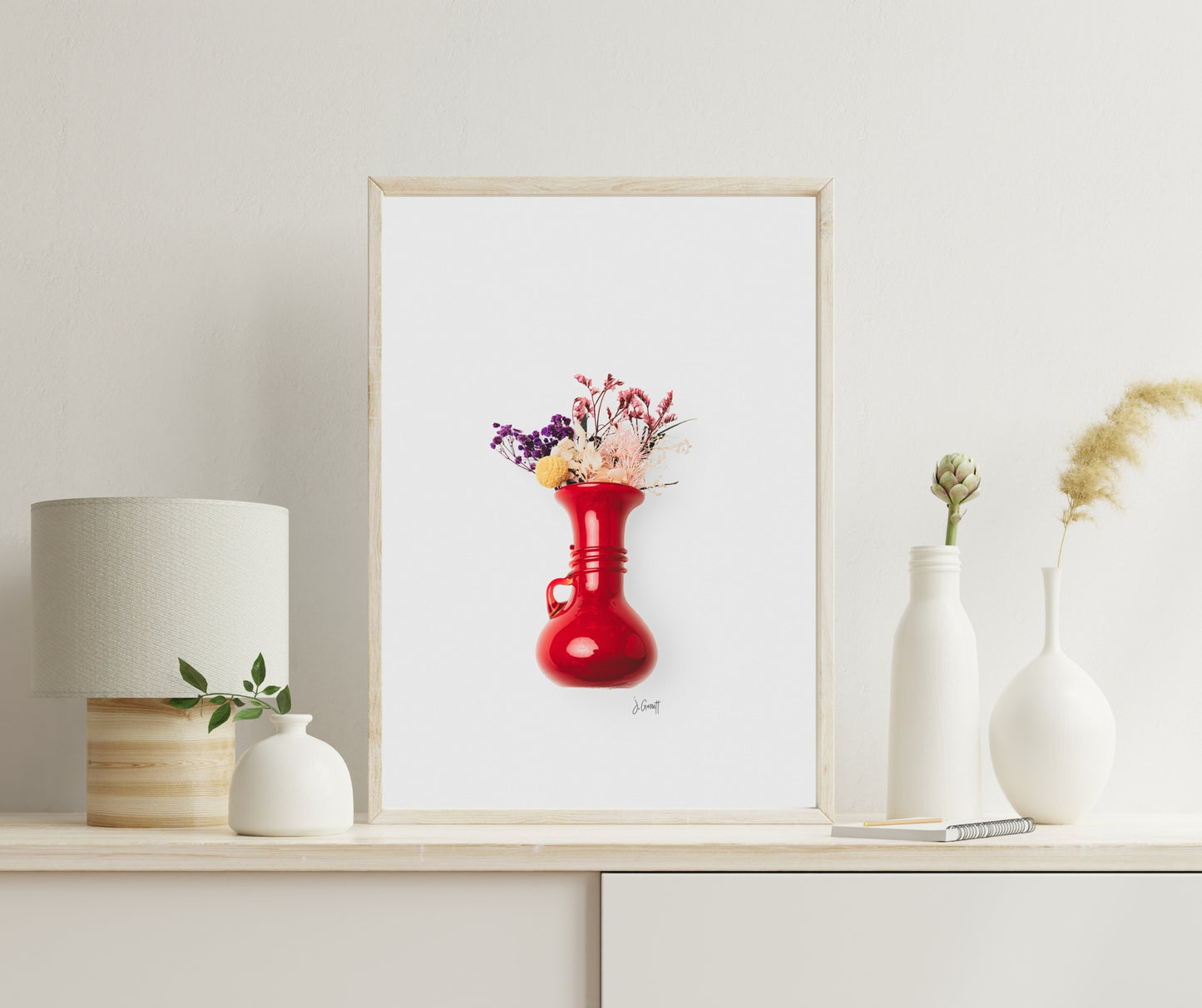 Red Vase